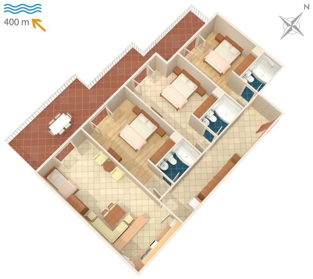 Apartments With A Parking Space Brela, Makarska - 6043 Exterior foto